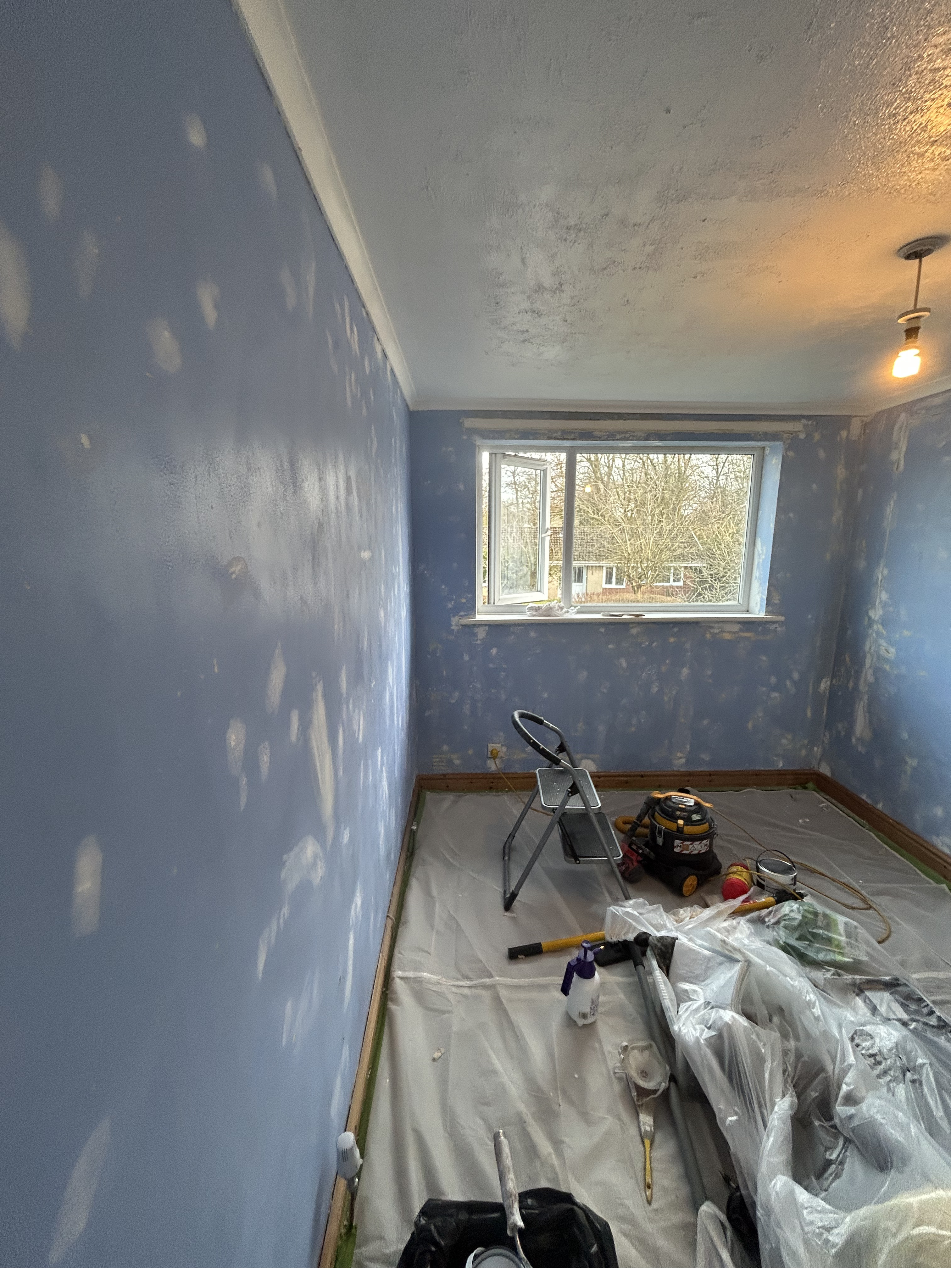 Bedroom decorating progress — before